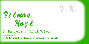 vilmos mozl business card